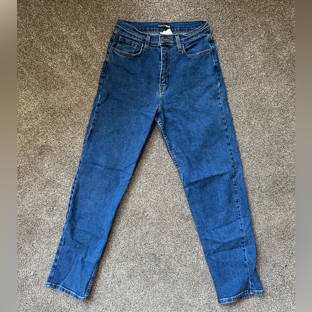 Fashion Nova High Rise Blue Jeans